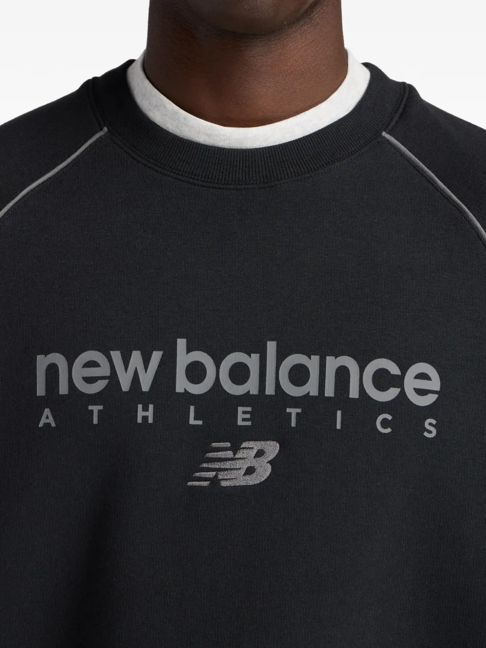 New Balance Sweater met ronde hals Zwart