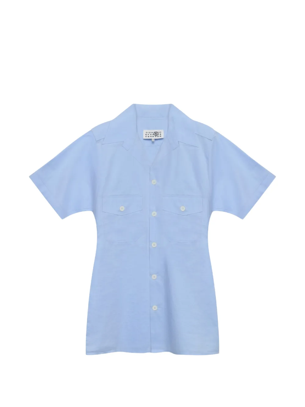MM6 Maison Margiela Hemd mit aufgesetzter Tasche - Blau