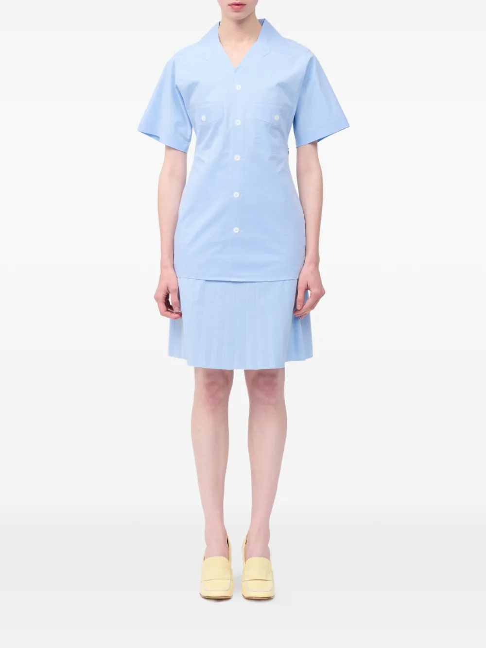 MM6 Maison Margiela Overhemd met opgestikte zak Blauw
