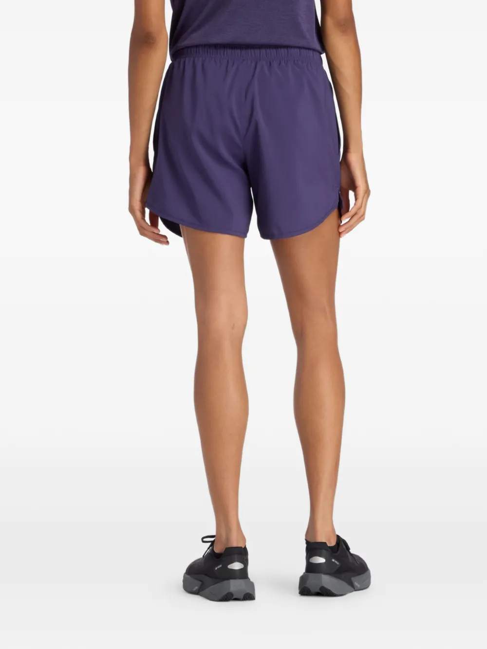 New Balance Essential elastische sportshorts Paars