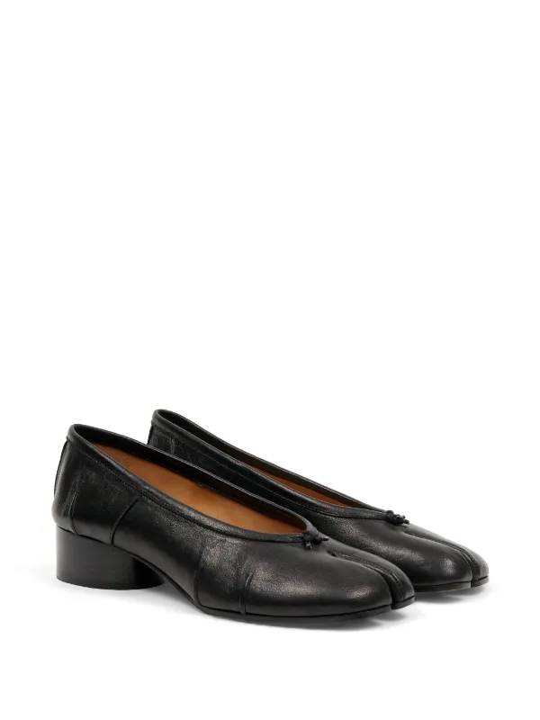 Maison Margiela Tabi Leather Pumps | Black | FARFETCH