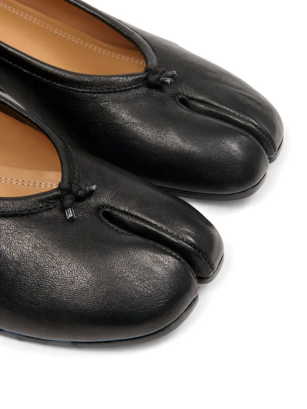 maison margiela Tabiバレエシューズ 39 Black Maison Margiela Tabi Leather Pumps | Black | FARFETCH