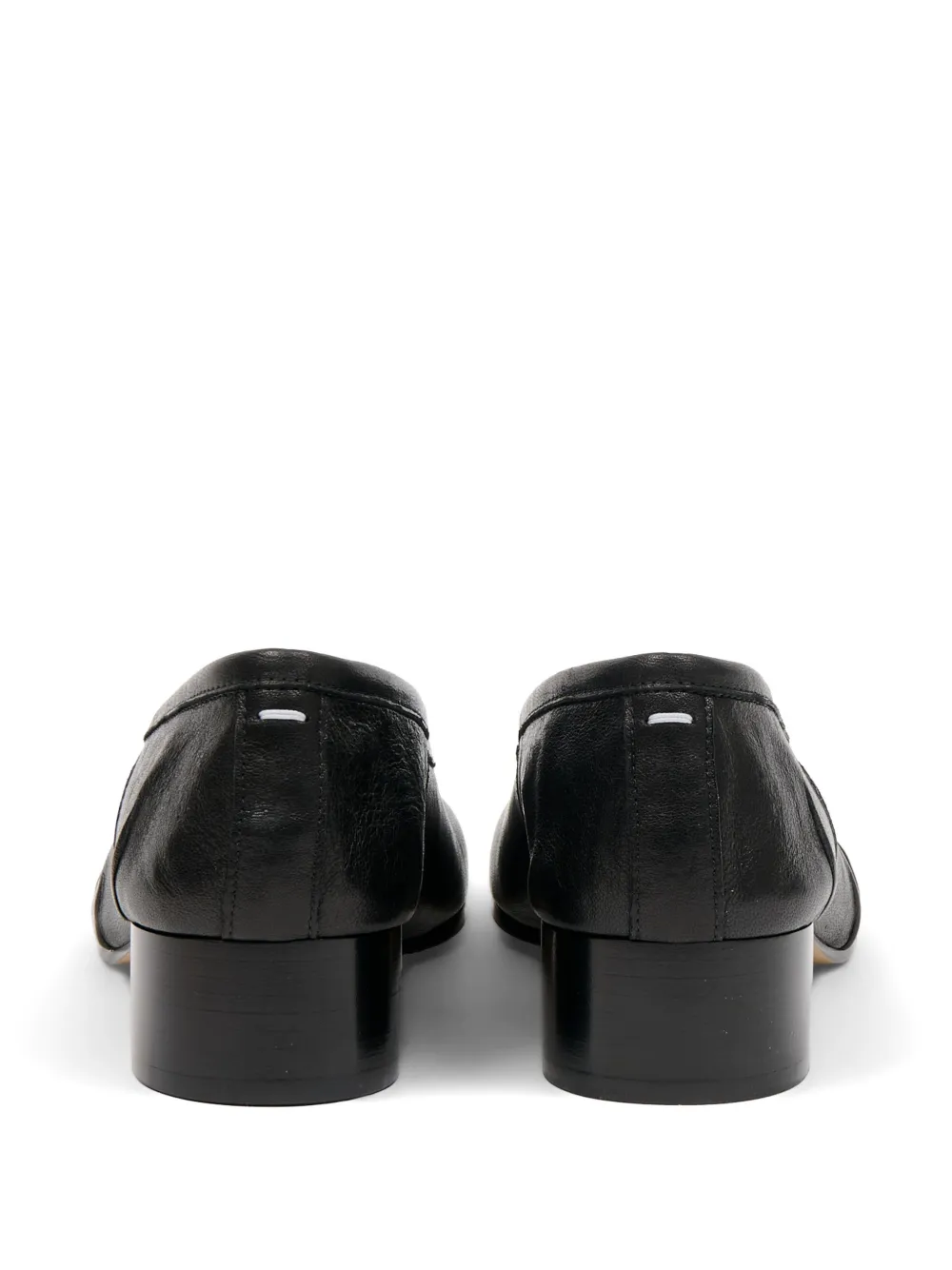 Maison Margiela tabi leather ballerina Zwart