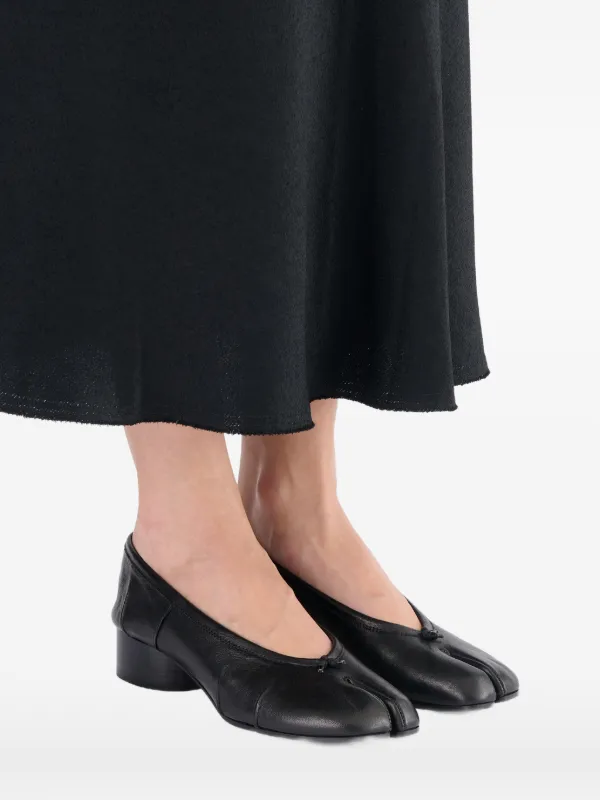 Maison Margiela Tabi Leather Pumps | Black | FARFETCH