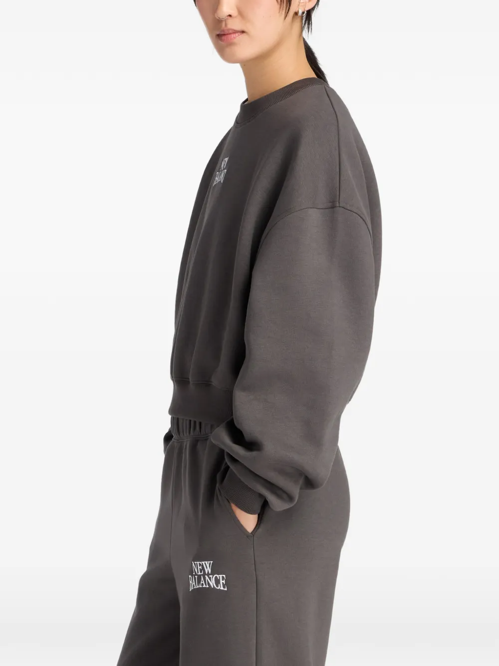 New Balance Sweater met ronde hals Zwart