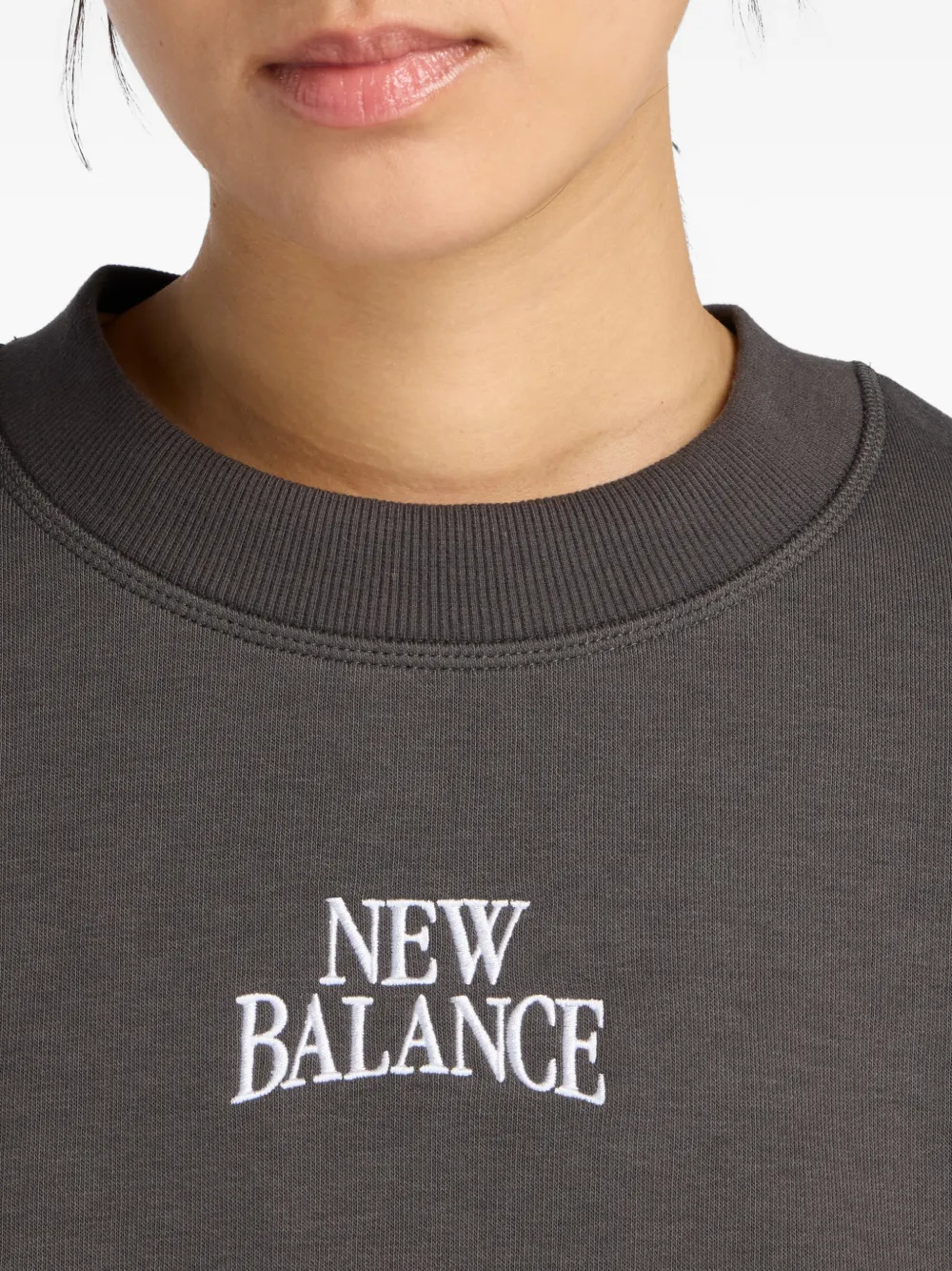 New Balance Sweater met ronde hals Zwart