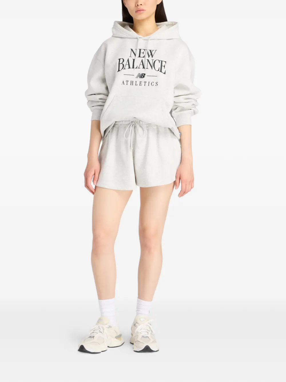 New Balance Hoodie met borduurwerk Grijs