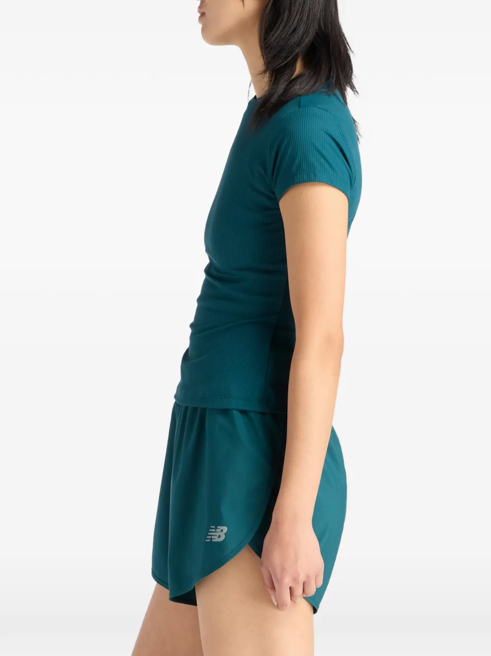 New Balance Getailleerd T-shirt Groen