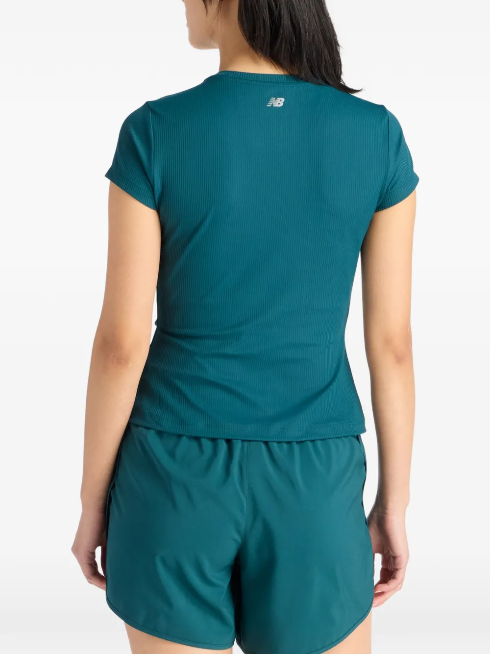 New Balance Getailleerd T-shirt Groen