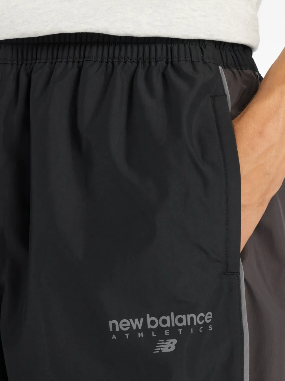 New Balance Trainingsbroek met logo-detail Zwart