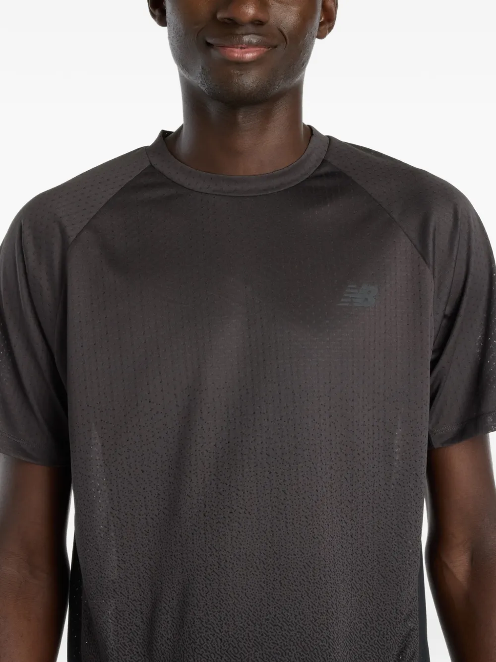 New Balance T-shirt met ronde hals Grijs