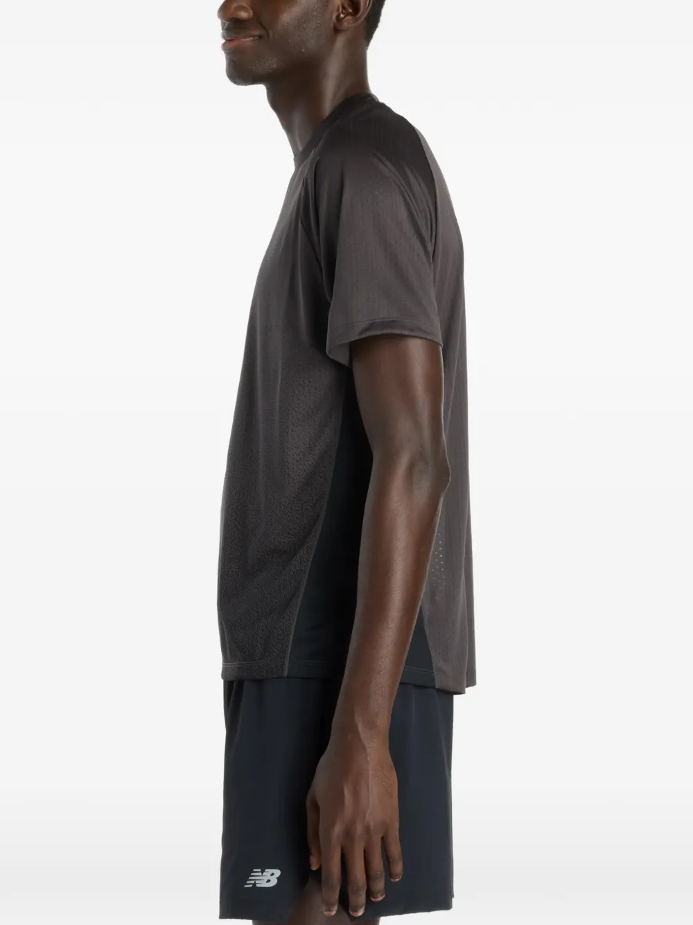 New Balance T-shirt met ronde hals Grijs