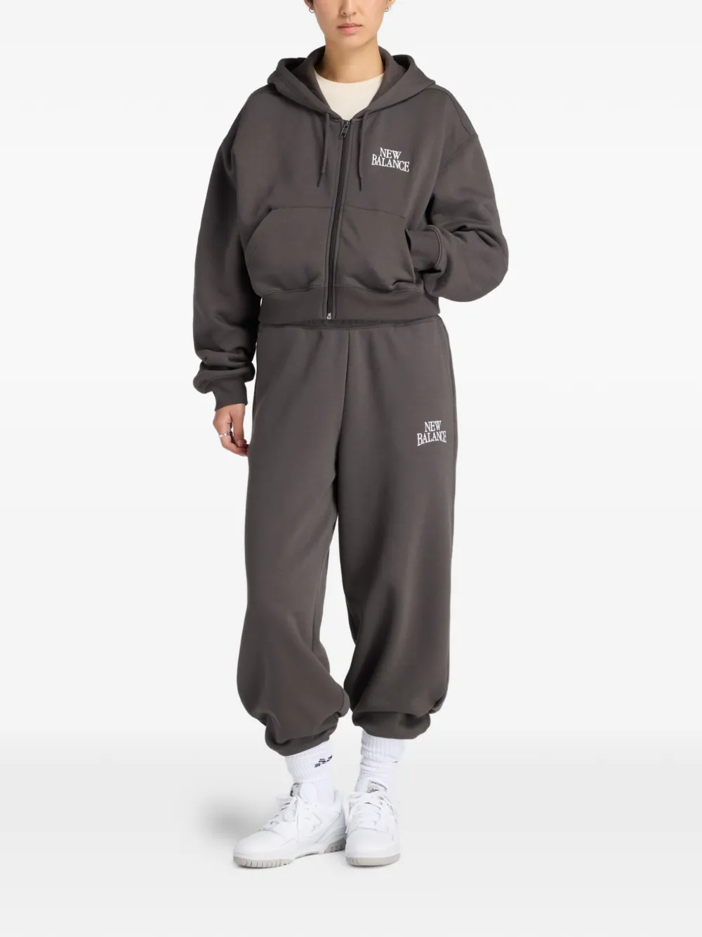 New Balance Hoodie met rits Zwart