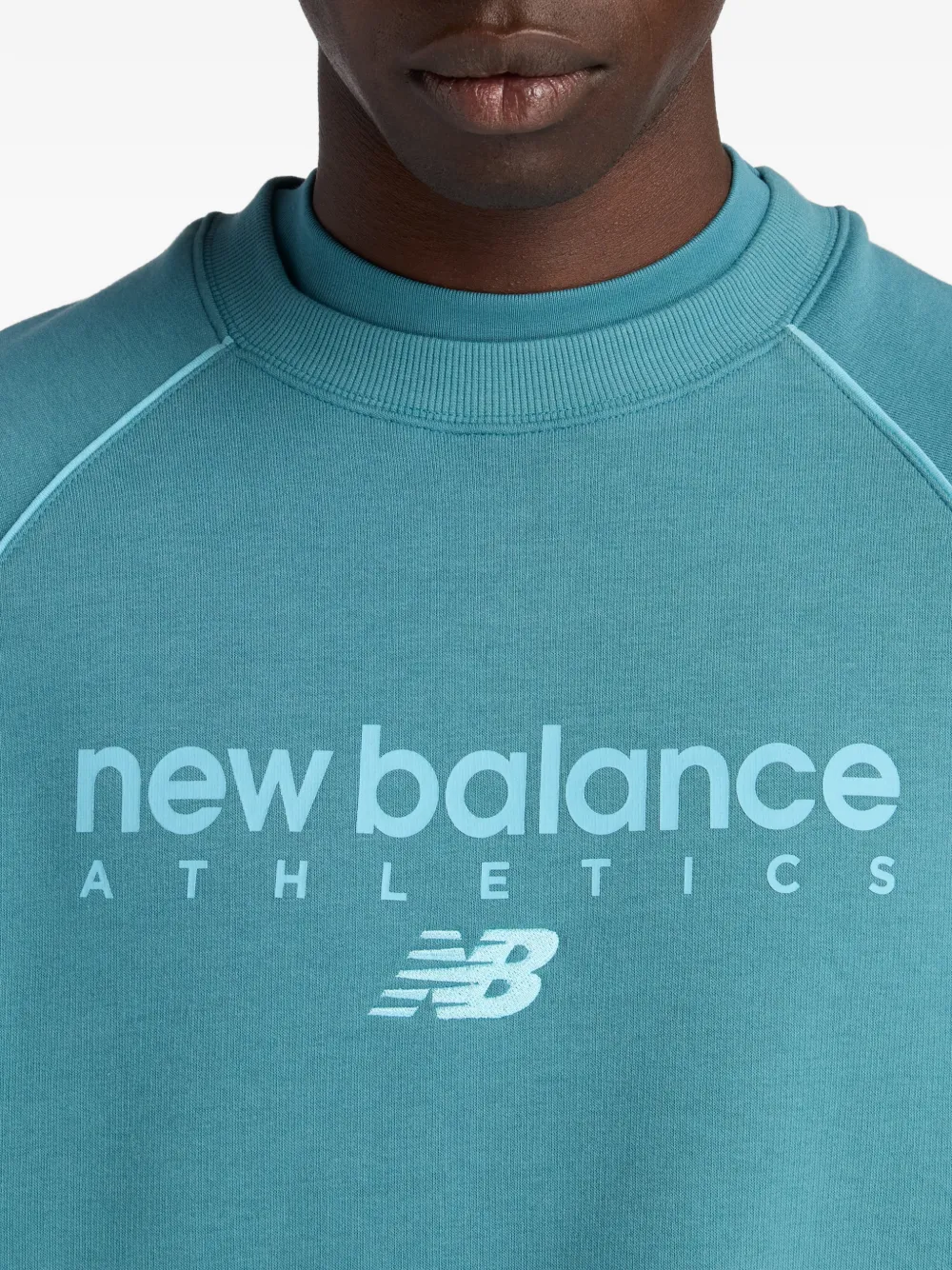 New Balance Sweater met ronde hals Blauw