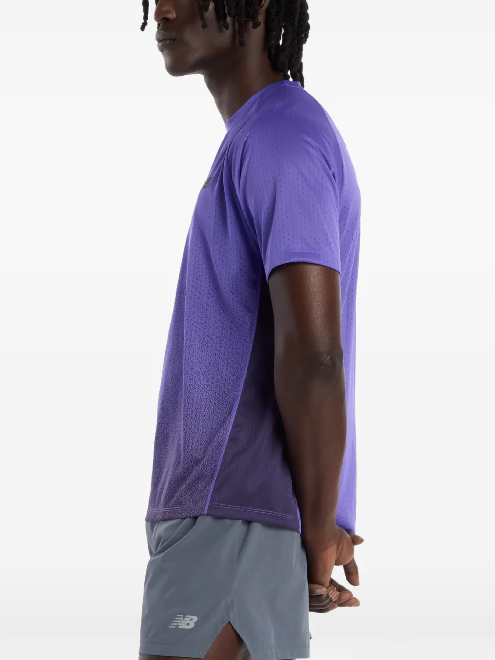 New Balance T-shirt met logoprint Paars