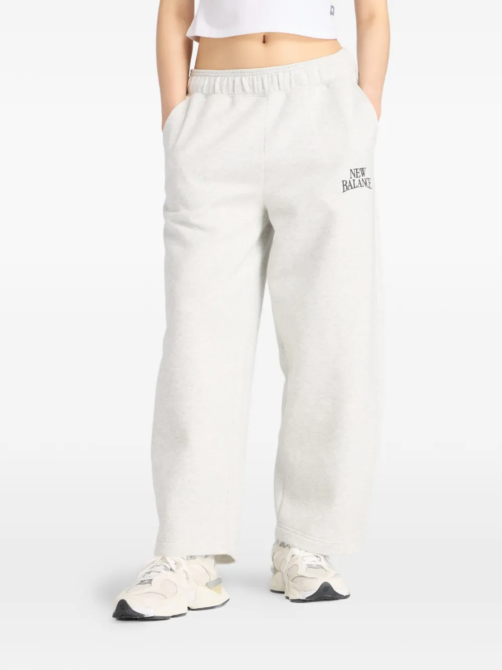 New Balance Barrel fleece graphic track pants - Grigio