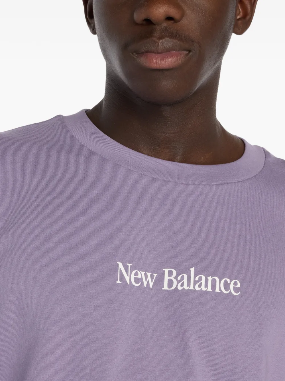 New Balance N Collage T-shirt met grafische print Paars