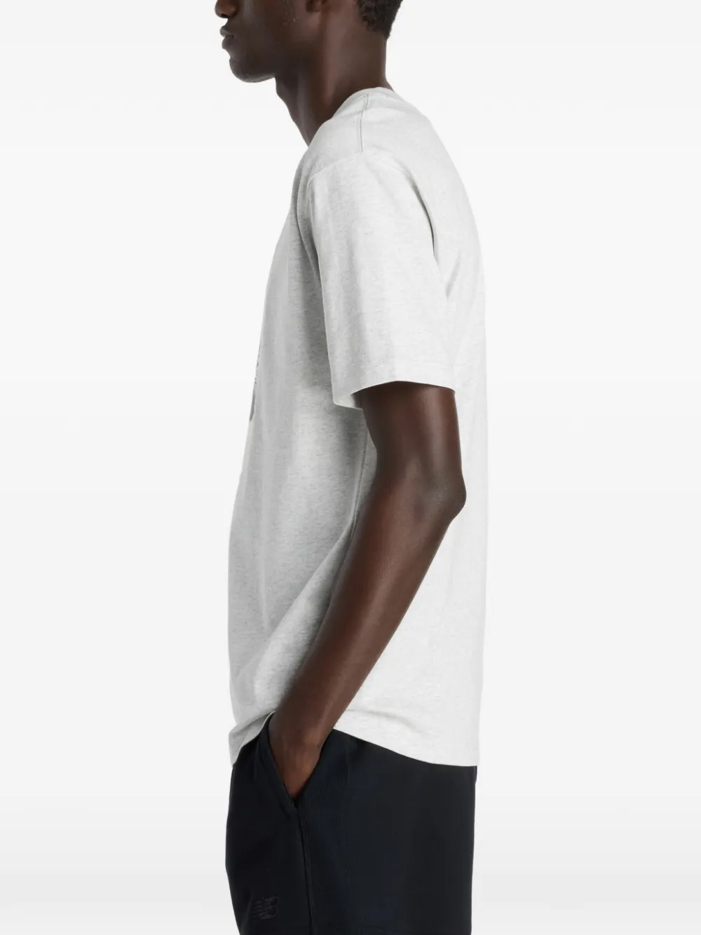 New Balance T-shirt met grafische print Grijs