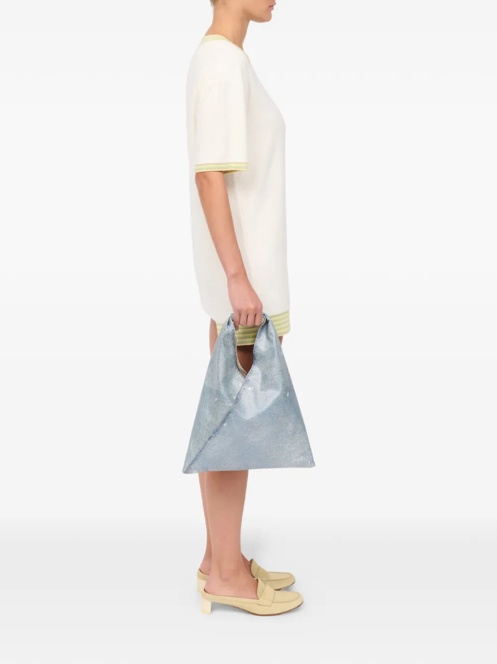 MM6 Maison Margiela Handle Japanese Bag | Blue | FARFETCH OM