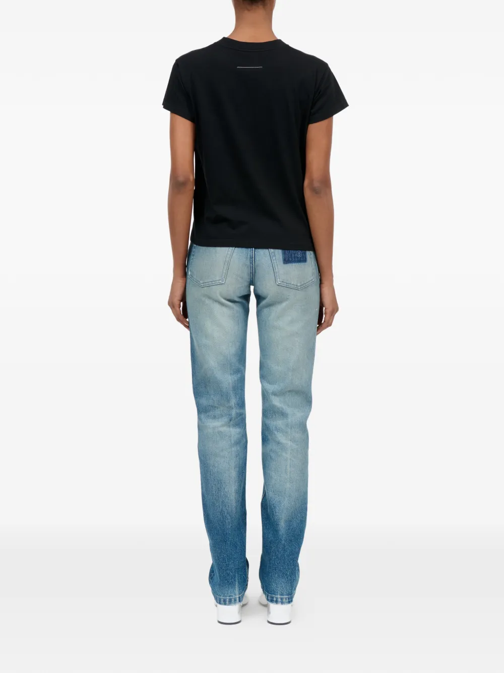 MM6 Maison Margiela Jersey T-shirt Zwart