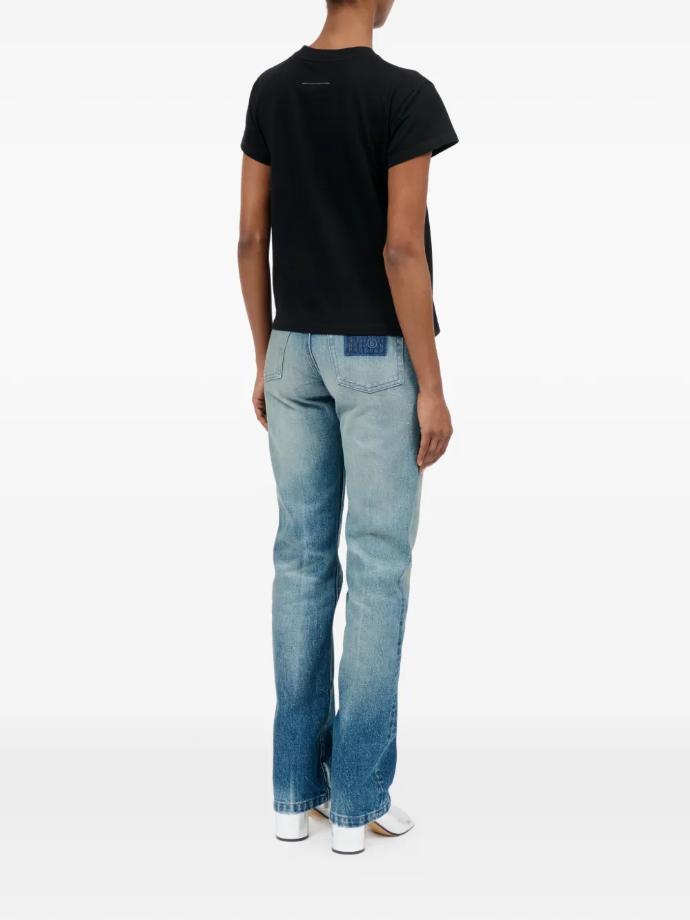 MM6 Maison Margiela Jersey T-shirt Zwart