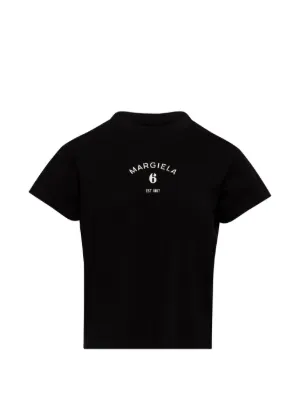 MM6 Maison Margiela ショートスリーブ Tシャツ | ブラック | FARFETCH JP