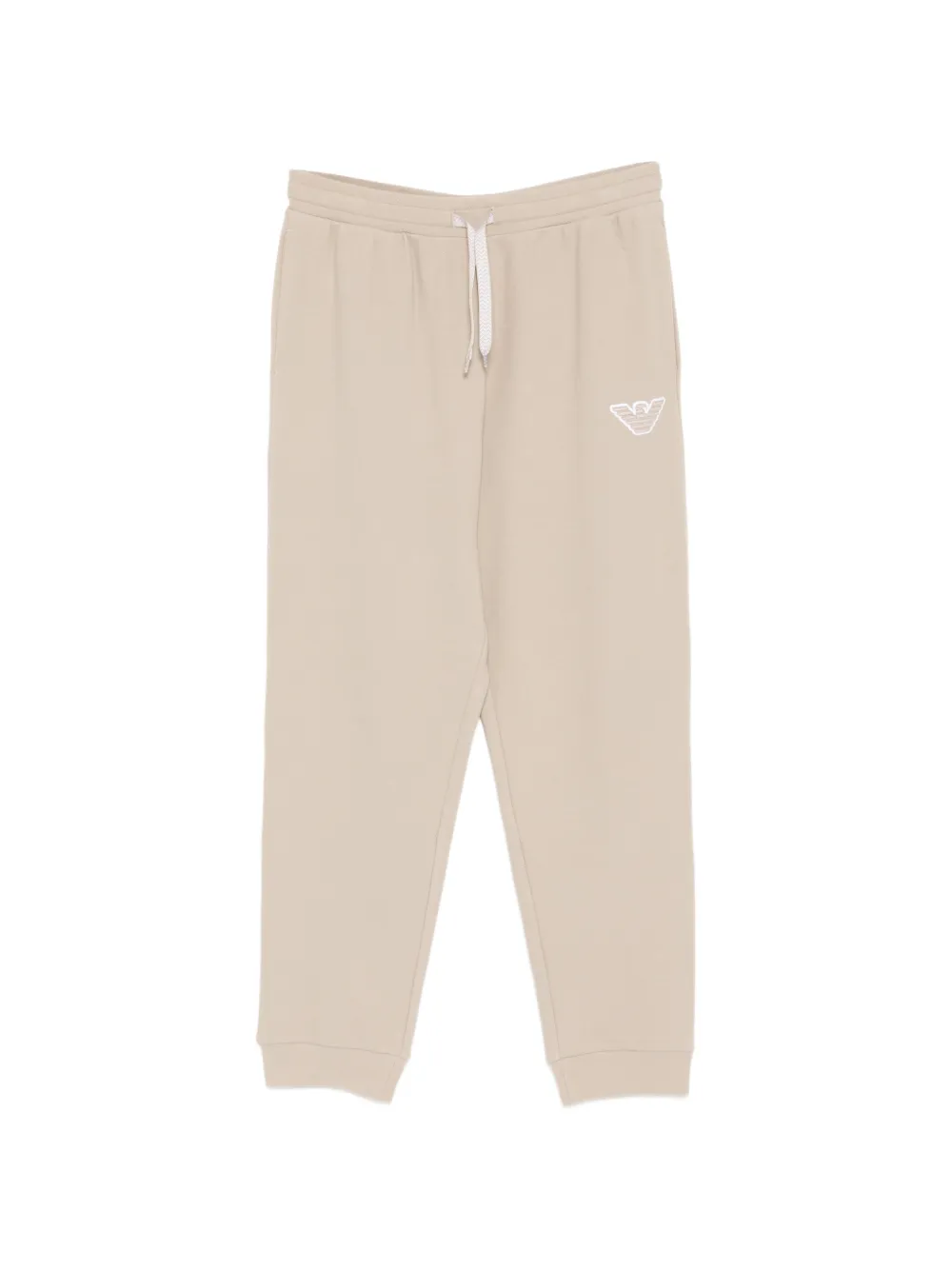 Emporio Armani drawstring logo trousers - Toni neutri