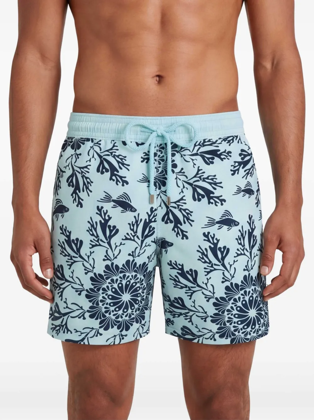 Vilebrequin Zwembroek met trekkoord Blauw
