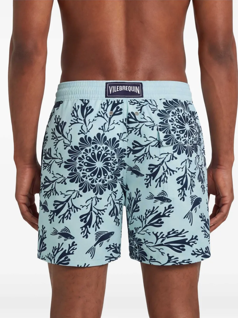 Vilebrequin Zwembroek met trekkoord Blauw
