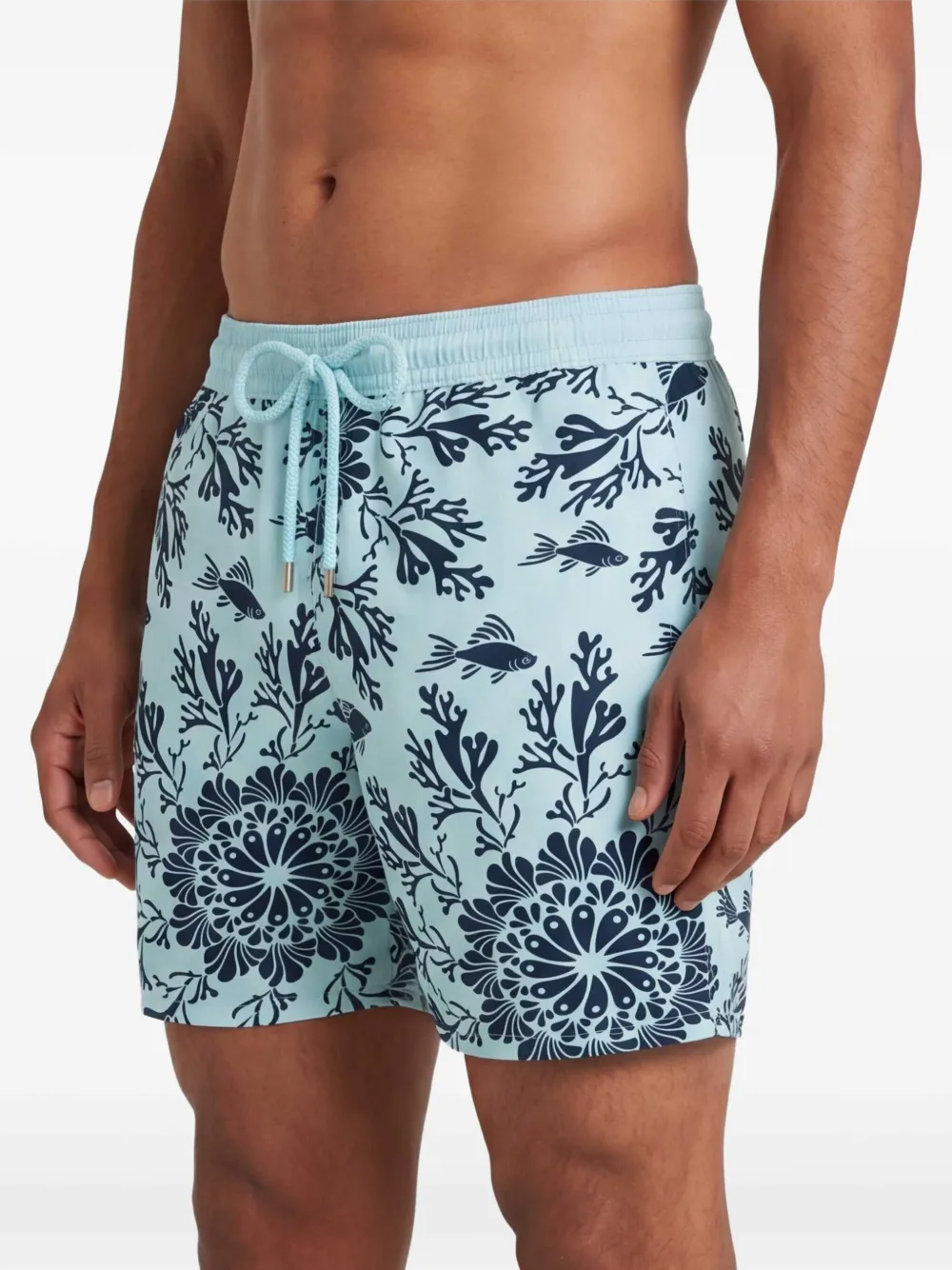 Vilebrequin Zwembroek met trekkoord Blauw