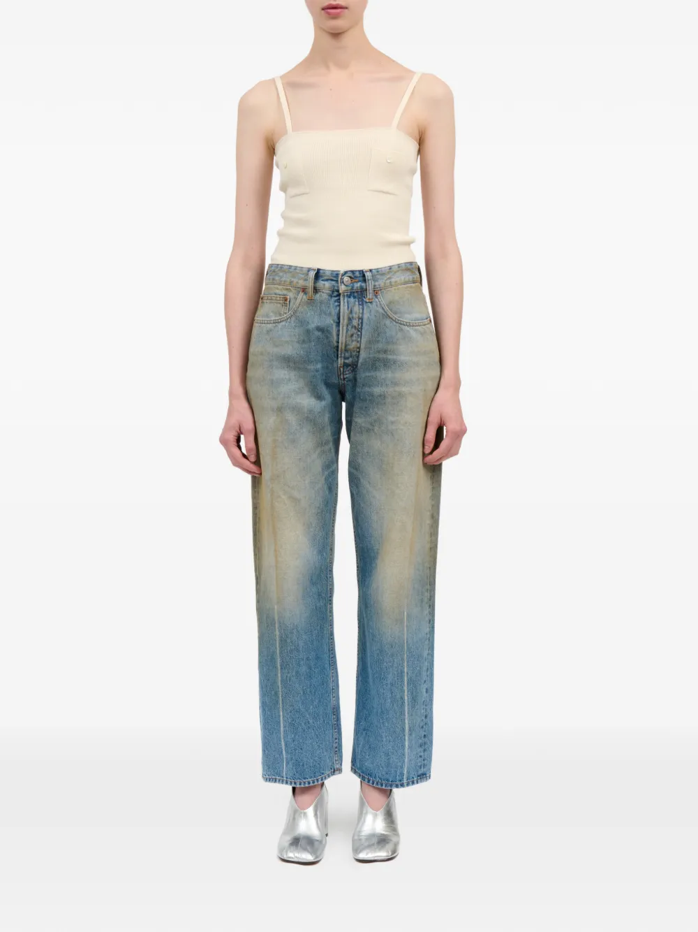 MM6 Maison Margiela Straight jeans Blauw