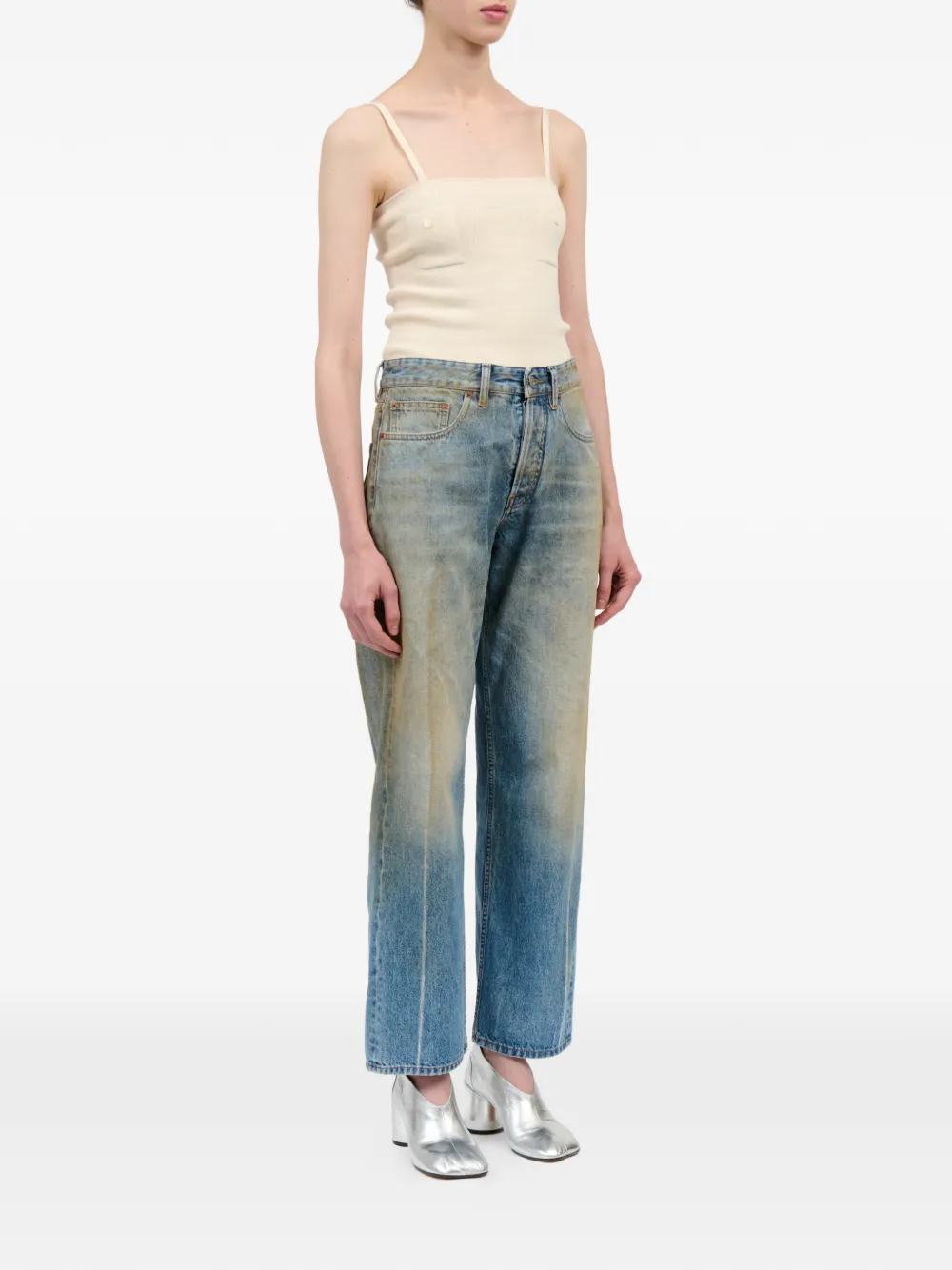 MM6 Maison Margiela Straight jeans Blauw