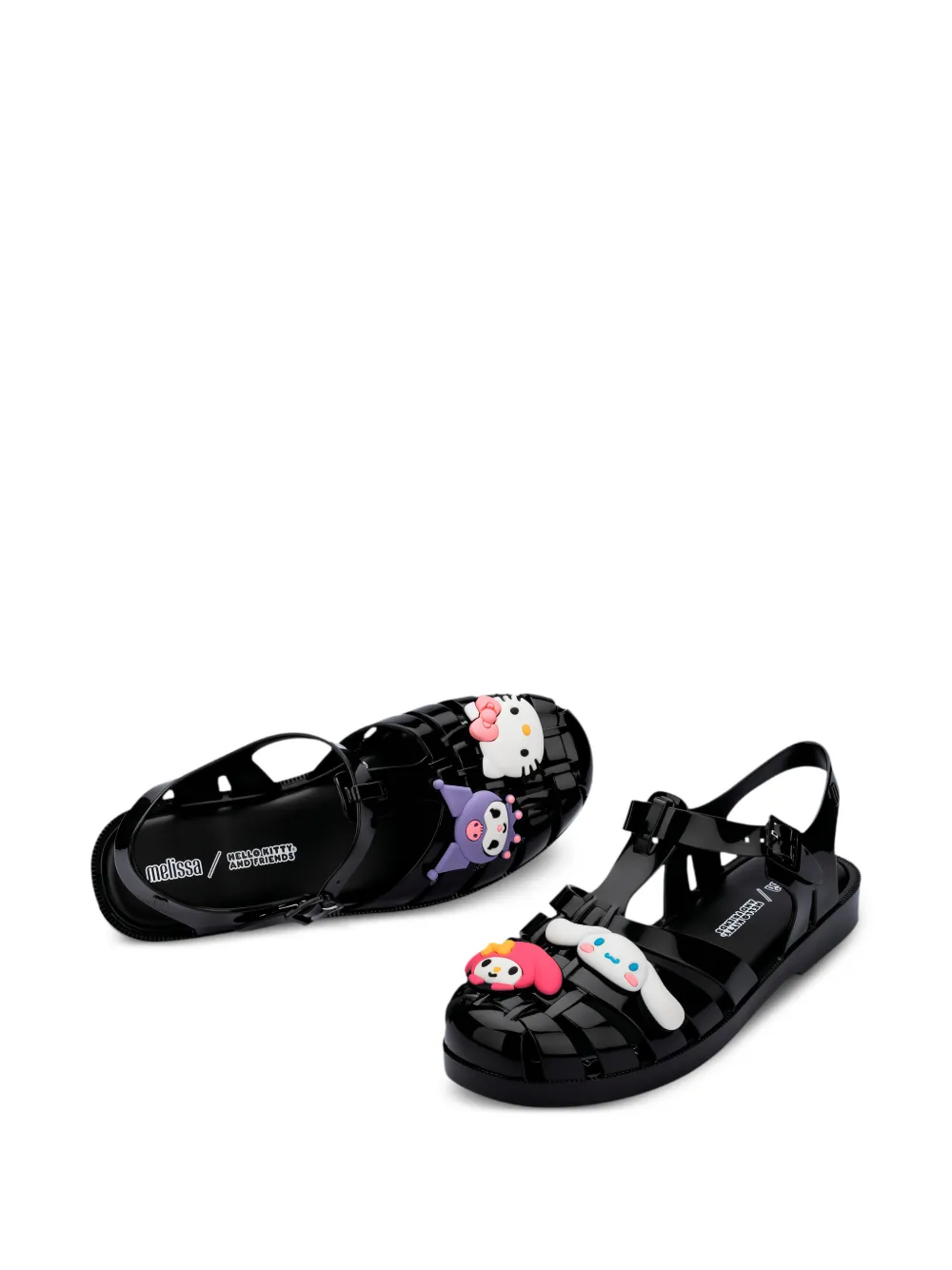 Melissa x Hello Kitty and Friends Possession sandalen Zwart