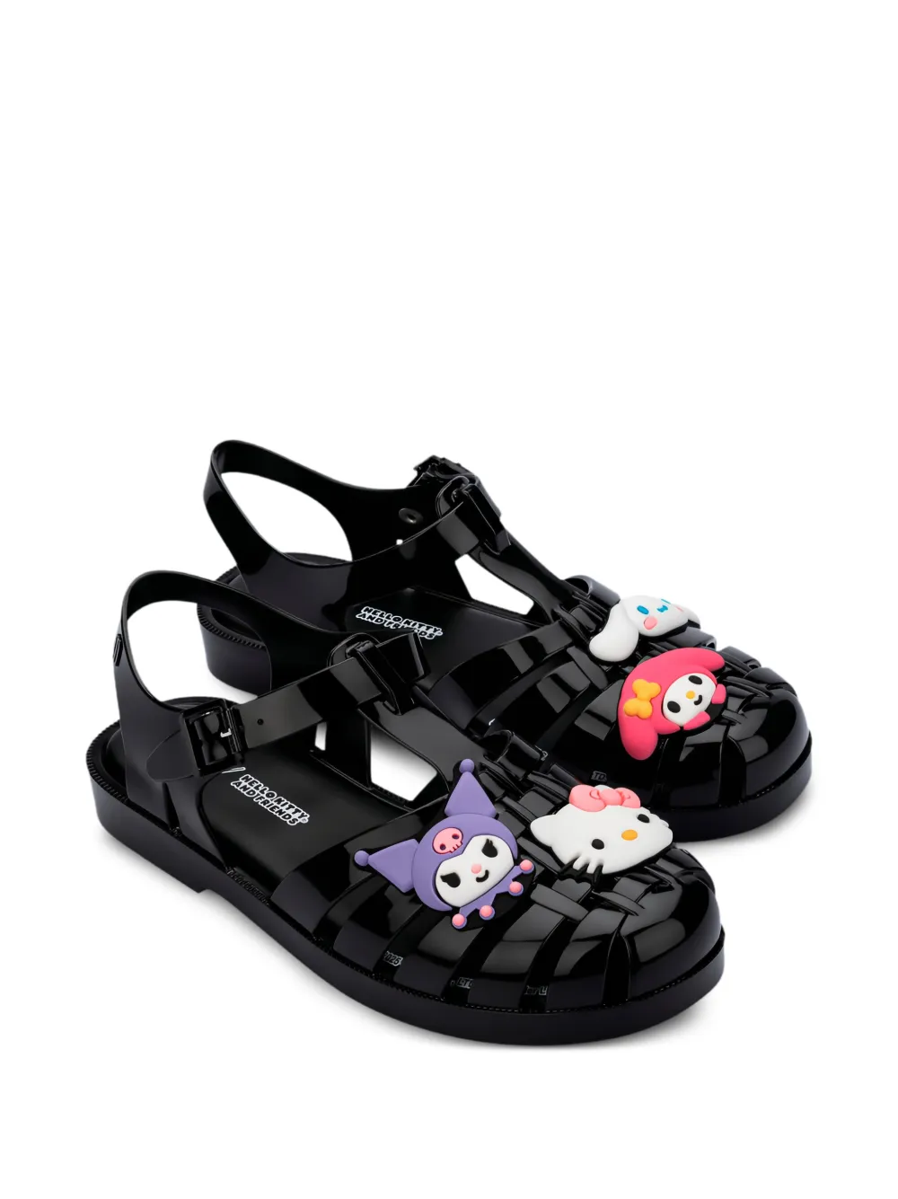 Melissa x Hello Kitty and Friends Possession sandalen Zwart