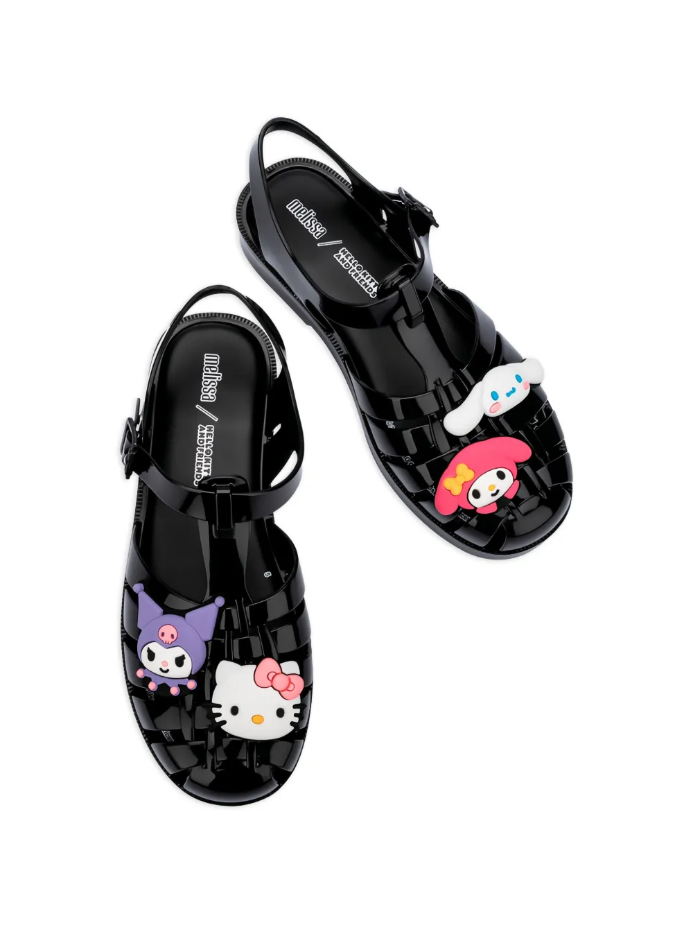 Melissa x Hello Kitty and Friends Possession sandalen Zwart