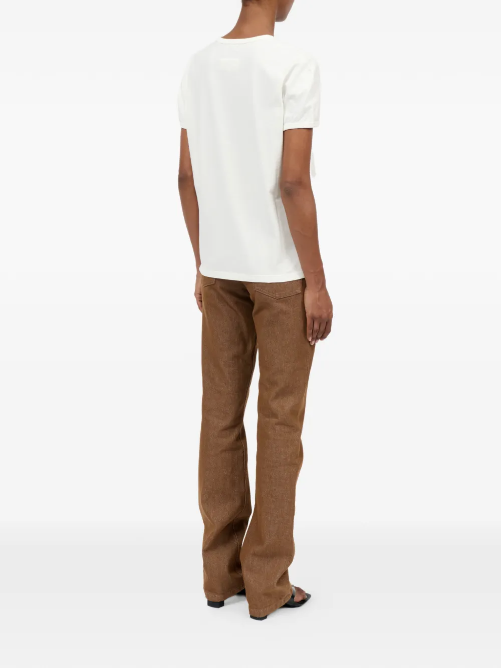 MM6 Maison Margiela Margie T-shirt met print en korte mouwen Grijs