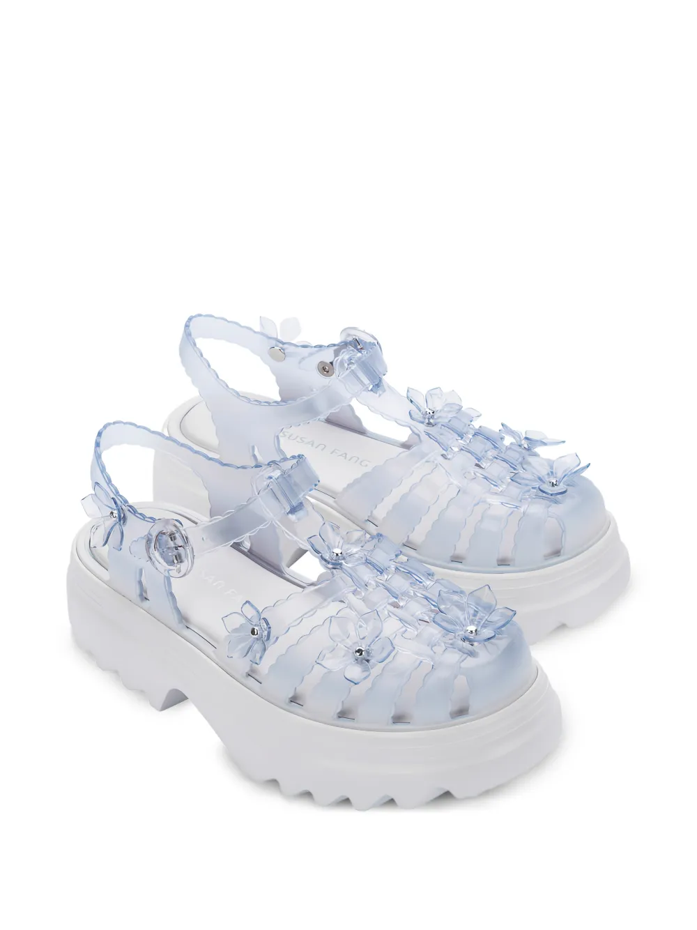 Melissa x Susan Fang Possession sandalen met plateauzool Wit