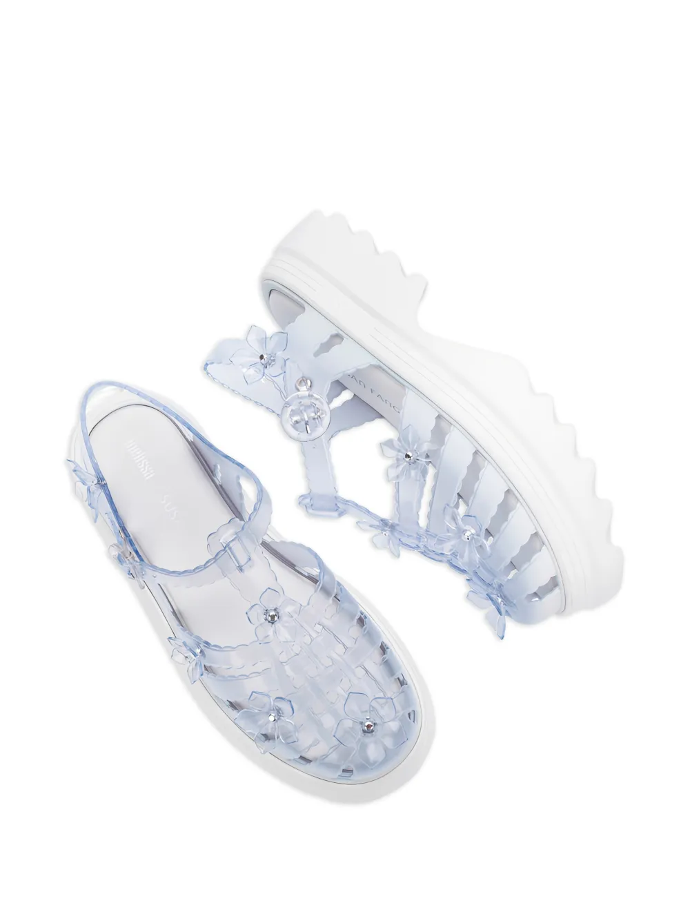 Melissa x Susan Fang Possession sandalen met plateauzool Wit