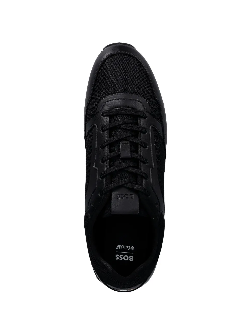 BOSS Sneakers met logo Zwart