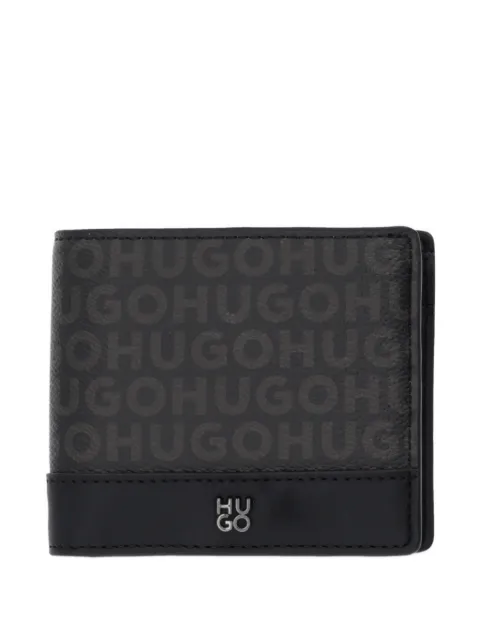 HUGO logo print wallet