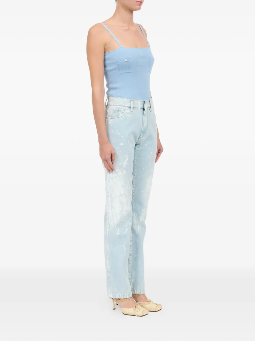 MM6 Maison Margiela Straight jeans Blauw