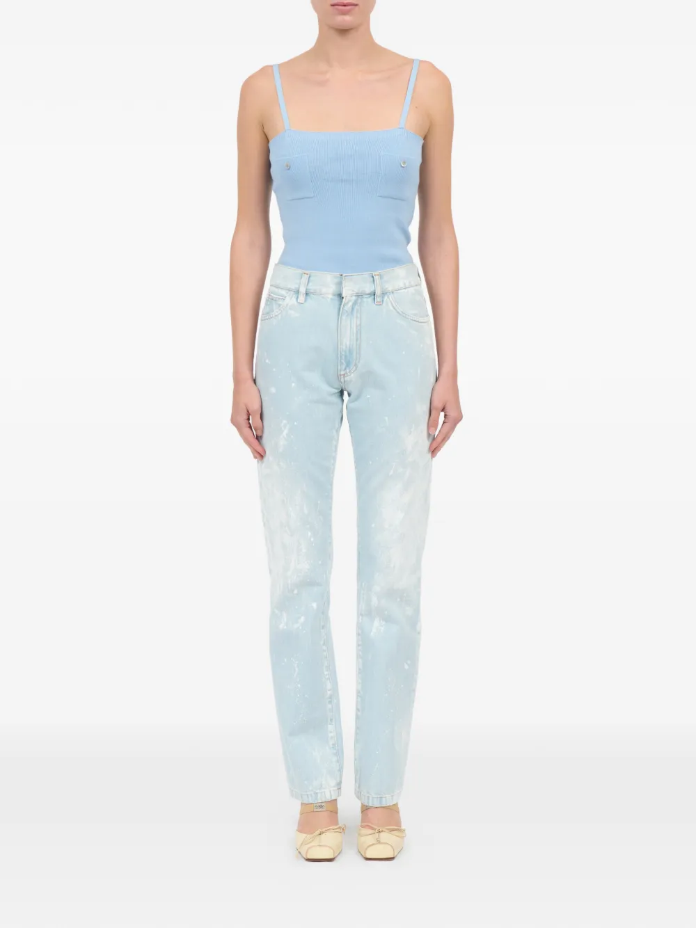 MM6 Maison Margiela Straight jeans Blauw