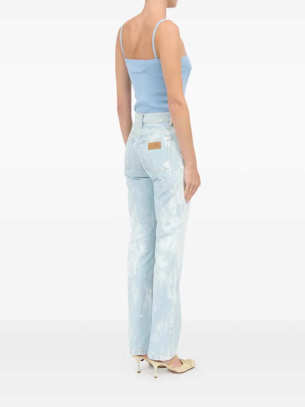 MM6 Maison Margiela Straight jeans Blauw