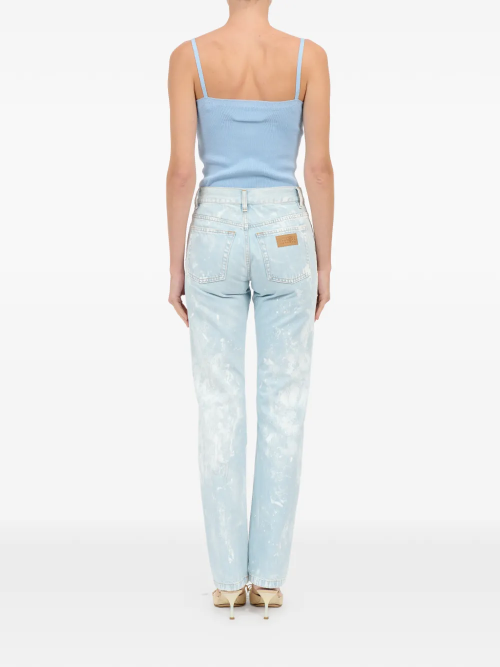 MM6 Maison Margiela Straight jeans Blauw