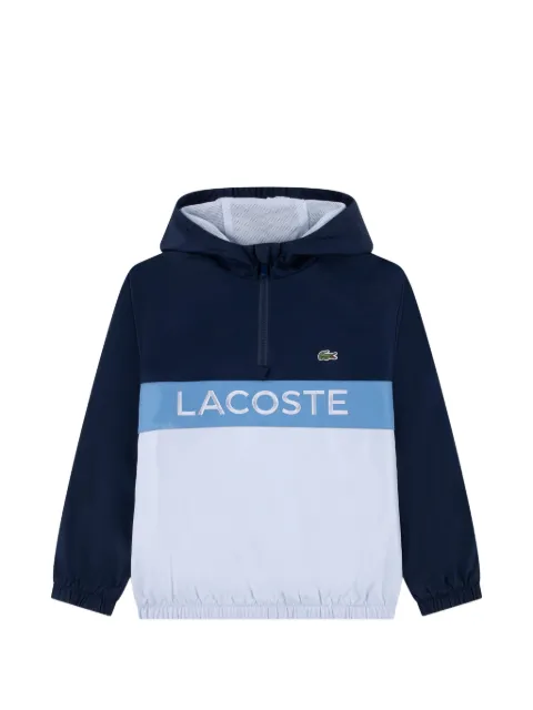 Lacoste Kids colourblock hooded jacket
