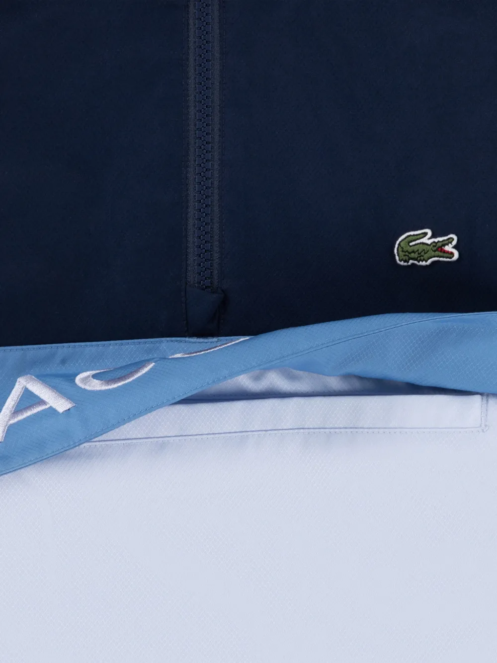  Lacoste Kids Colourblock Hooded Jacket - Blue 