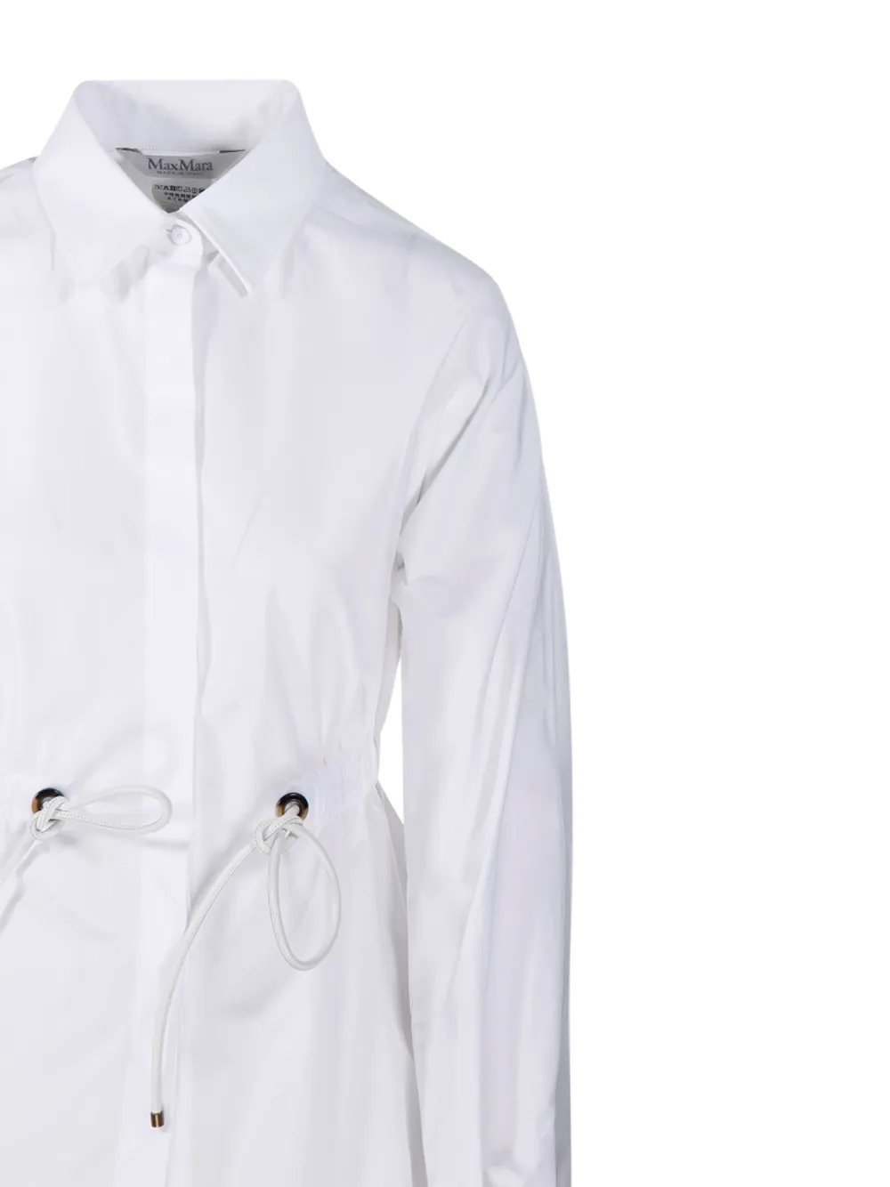 Max Mara MXMTZZINA elastische blouse met trekkoord Wit
