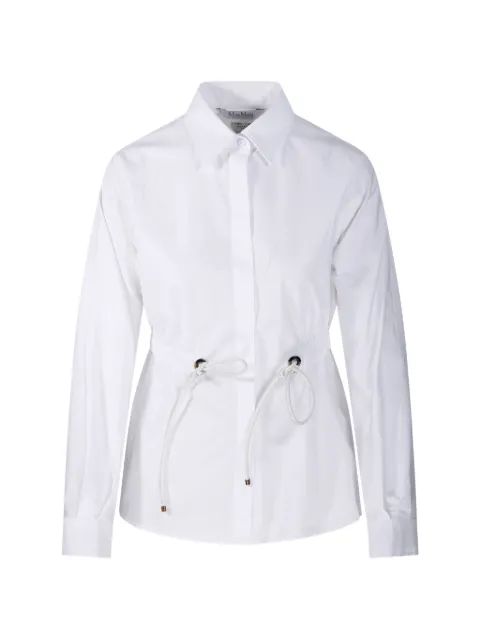 Max Mara MXMTAZZINA elasticated drawstring shirt