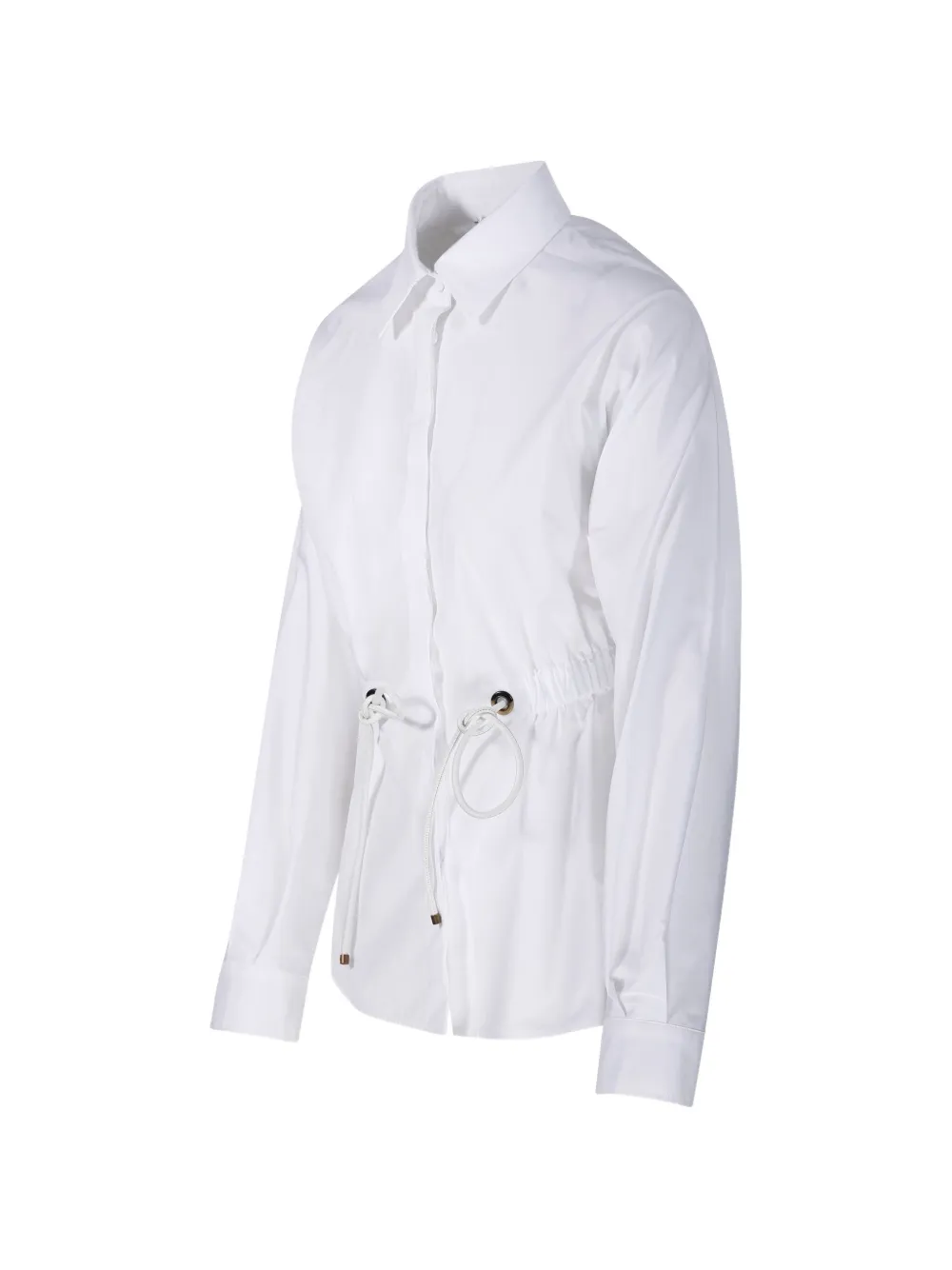  Max Mara Tazzina Drawstring Shirt - White 