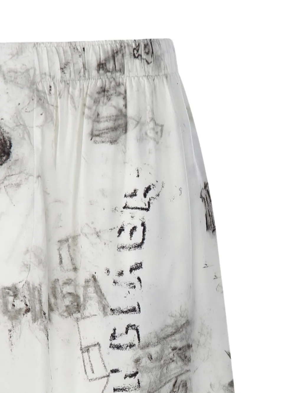 Balenciaga Pyjamashorts met print Grijs